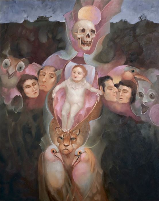 Dolores Chiappone, Tied to the Bed (1932), oil on canvas, 30 x 24”, 2023